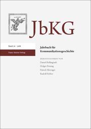 Jahrbuch für Kommunikationsgeschichte 20 (2018)