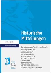 Historische Mitteilungen 30 (2018)