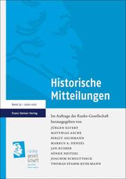Historische Mitteilungen 32 (2020-2021) - Cover