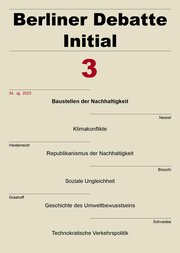 Berliner Debatte Initial 34 (2023) 3 - Cover