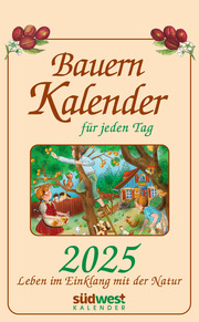 Bauernkalender für jeden Tag 2025 - Leben im Einklang mit der Natur - Tagesabreißkalender zum Aufhängen, 13,0 x 21,1 cm