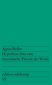 Hypothese über eine marxistische Theorie der Werte - Cover