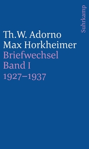 Briefwechsel I: 1927-1937 - Cover