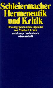 Hermeneutik und Kritik - Cover