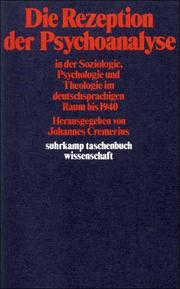 Die Rezeption der Psychoanalyse in der Soziologie, Psychologie und Theologie im deutschsprachigen Raum bis 1940