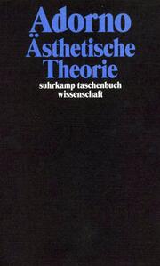 Ästhetische Theorie - Cover
