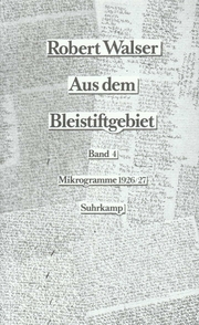 Aus dem Bleistiftgebiet. Mikrogramme aus den Jahren 1924–1933 - Cover