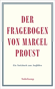 Der Fragebogen von Marcel Proust. Ein Notizbuch zum Ausfüllen - Cover