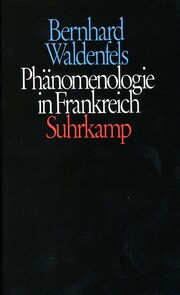 Phänomenologie in Frankreich - Cover