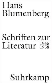 Schriften zur Literatur 1945-1958 - Cover