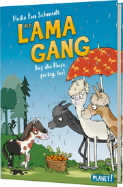 Die Lama-Gang. - Auf die Hufe, fertig los! - Cover