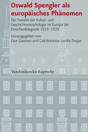 Oswald Spengler als europäisches Phänomen - Cover
