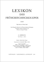 Lexikon des frühgriechischen Epos Lfg. 23