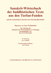 Sanskrit-Wörterbuch der buddhistischen Texte aus den Turfan-Funden. Lieferung 24