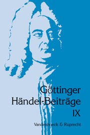 Göttinger Händel-Beiträge IX - Cover