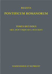 Regesta Pontificum Romanorum - Cover