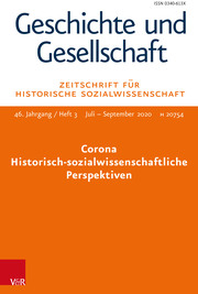 Corona - Historisch-sozialwissenschaftliche Perspektiven - Cover