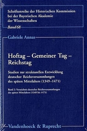 Hoftag, Gemeiner Tag, Reichstag - Cover