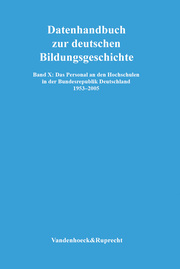Das Personal an den Hochschulen in der Bundesrepublik Deutschland 1953-2005 - Cover