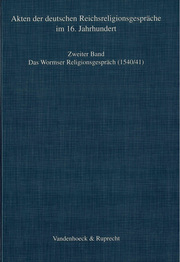 Das Wormser Religionsgespräch 1540/41 - Cover