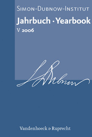 Jahrbuch des Simon-Dubnow-Instituts / Simon Dubnow Institute Yearbook V (2006)