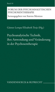 Psychoanalytische Technik, ihre Anwendung und Veränderung in der Psychosentherapie - Cover