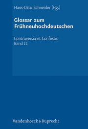 Glossar zum Frühneuhochdeutschen - Cover