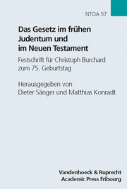 Das Gesetz im frühen Judentum und im Neuen Testament - Cover
