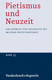Pietismus und Neuzeit Band 33 - 2007 - Cover