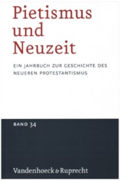 Pietismus und Neuzeit Band 34 - 2008 - Cover