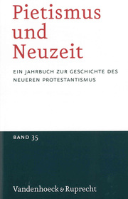 Pietismus und Neuzeit Band 35 - 2009 - Cover