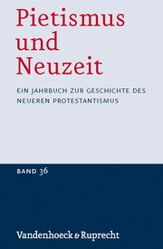 Pietismus und Neuzeit Band 36 - 2010 - Cover