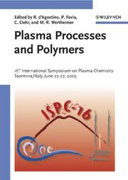 Plasma Processes and Polymers - Cover