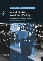 Albert Einstein: Akademie-Vorträge