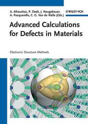 Advanced Calculations for Defects in Materials - Cover