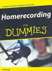 Homerecording für Dummies - Cover