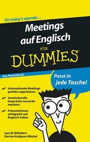 Meetings auf Englisch für Dummies