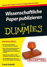 Wissenschaftliche Paper publizieren für Dummies - Cover