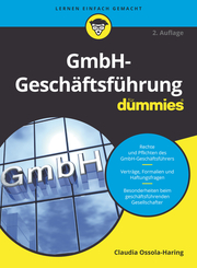 GmbH-Geschäftsführung für Dummies - Cover