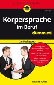 Körpersprache im Beruf für Dummies Das Pocketbuch - Cover