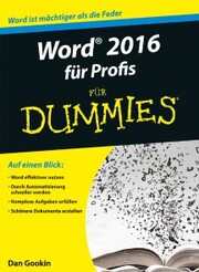 Word 2016 für Profis für Dummies