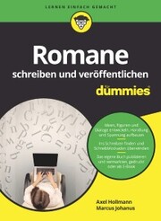 Romane schreiben und veröffentlichen für Dummies - Cover