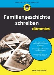 Familiengeschichte schreiben für Dummies - Cover