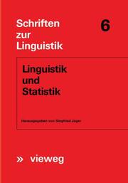 Linguistik und Statistik - Cover