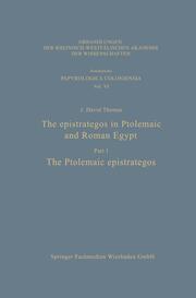 The epistrategos in Ptolemaic and Roman Egypt