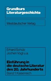 Einführung in die deutsche Literatur des 20.Jahrhunderts