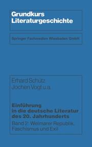Einführung in die deutsche Literatur des 20.Jahrhunderts 2