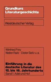 Einführung in die deutsche Literatur des 12.bis 16.Jahrhunderts