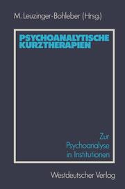 Psychoanalytische Kurztherapien - Cover