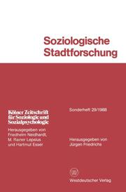Soziologische Stadtforschung - Cover